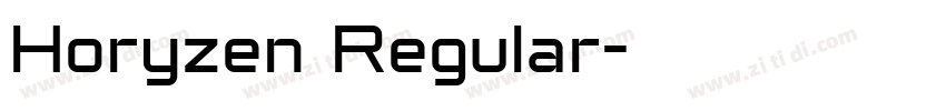 Horyzen Regular字体转换